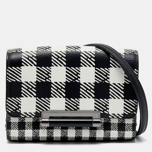 White Leather Micro Mini Gingham Shoulder Bag - Diane Von Furstenberg - Modalova