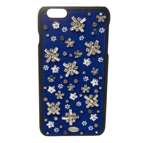 Fabric Stardust Crystal Embellished iPhone 6 Plus Case - Dior - Modalova