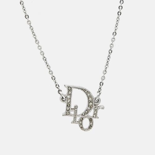 Oblique Crystal Tone Necklace - Dior - Modalova