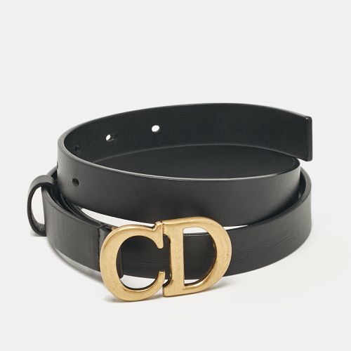 Leather CD Logo Buckle Belt 80CM - Dior - Modalova