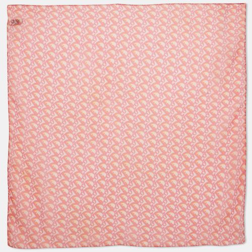 Christian Oblique Print Silk Square scarf - Dior - Modalova