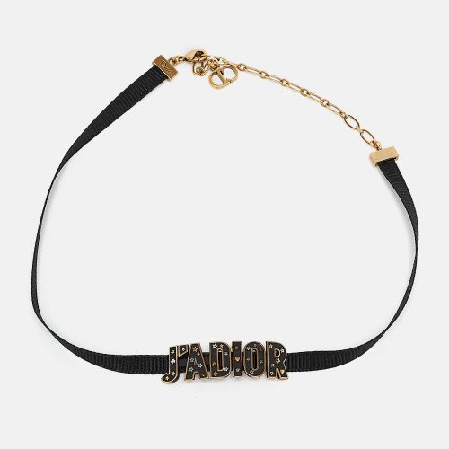 J'A Fabric Enamel Two Tone Choker Necklace - Dior - Modalova