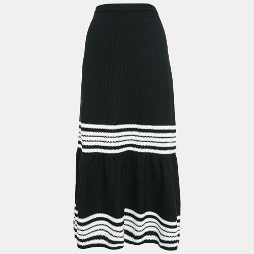 White Striped Cotton and Silk Midi Skirt M - Dior - Modalova