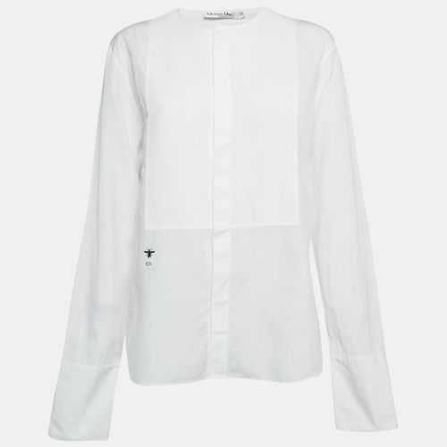 Christian Cotton Collarless Shirt L - Dior - Modalova