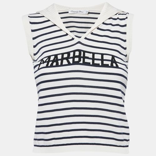 Striped Marbela Silk Knit Sleeveless Top S - Dior - Modalova