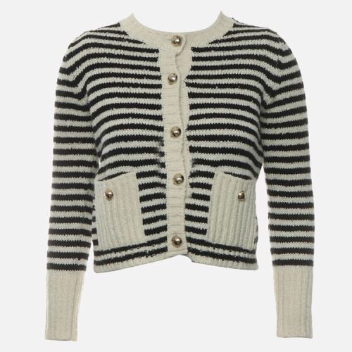 Christian Cropped Stripes Mariniere Cardigan - Dior - Modalova