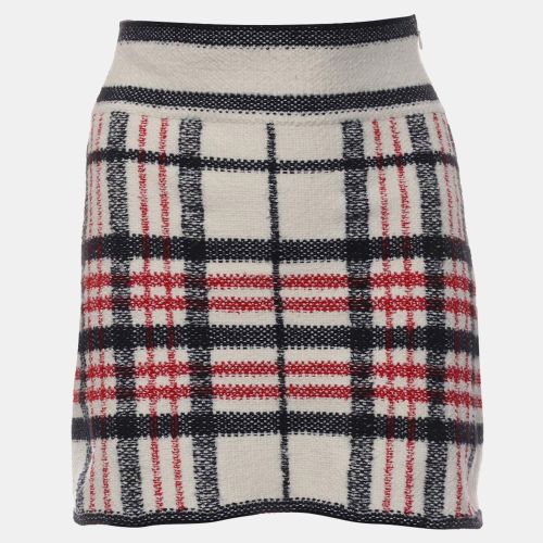 Christian Logo Plaid Mini Skirt - Dior - Modalova