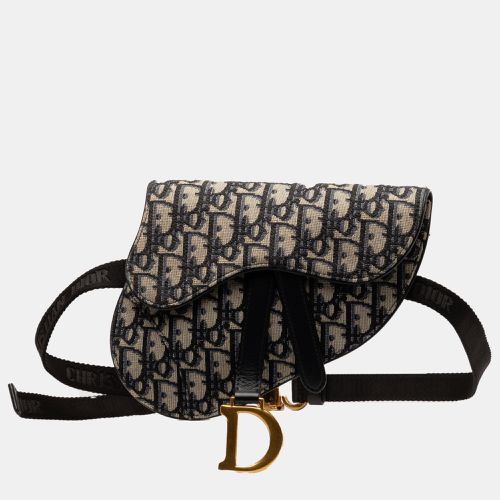 Dior Oblique Canvas Saddle Belt Bag - Dior - Modalova