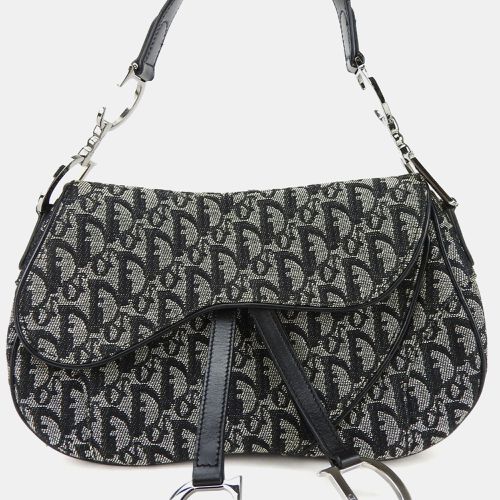 Fabric, Canvas, Leather Double Saddle Shoulder Bag - Dior - Modalova