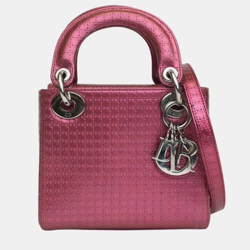 Patent Leather Microcannage Mini Lady Tote Bag - Dior - Modalova