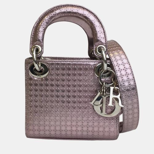 Microcannage Leather Micro Lady Tote Bag - Dior - Modalova