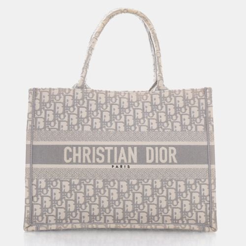 Oblique Canvas Medium Book Tote Bag - Dior - Modalova