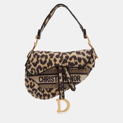 Dior Leopard Print Saddle Bag - Dior - Modalova