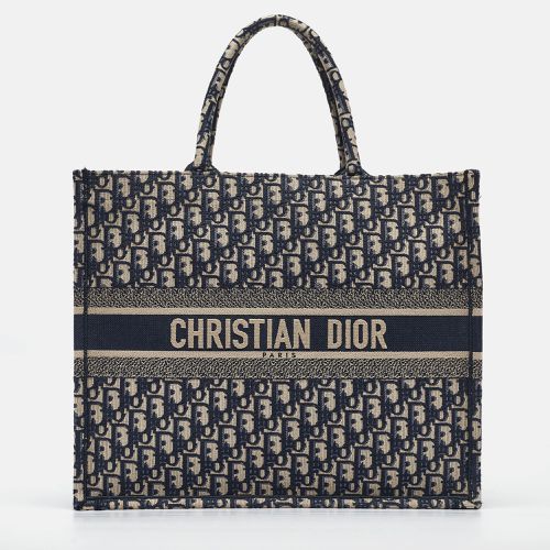 Oblique Embroidered Canvas Large Book Tote - Dior - Modalova