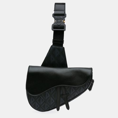 Dior Black Canvas CD Saddle Bag - Dior - Modalova