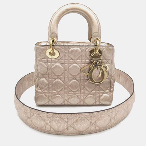 Metallic Calfskin Leather Small Cannage Supple Lady Bag - Dior - Modalova