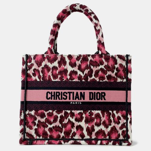 Canvas Leopard Book Tote Size Small - Dior - Modalova