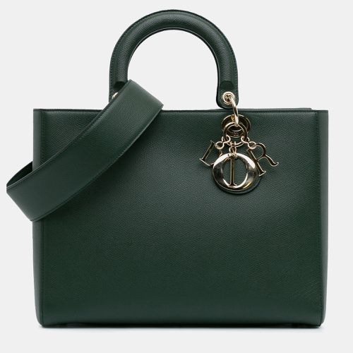 Calfskin Leather Large Lady D-Sire Shoulder Bag - Dior - Modalova