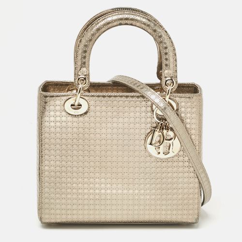 Microcannage Patent Leather Medium Lady Tote - Dior - Modalova