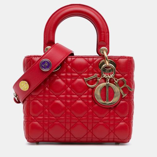 Lambskin Cannage Lucky Badges Lady Small Bag - Dior - Modalova