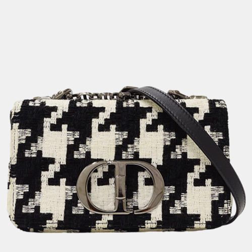 Christian White Houndstooth Canvas Karos Small Chain Bag - Dior - Modalova