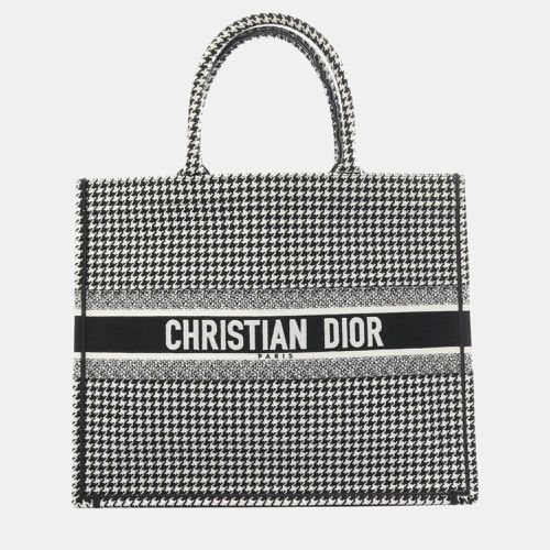 Christian White Canvas Book Tote Large Bag - Dior - Modalova