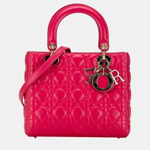 Christian Leather Cannage Lady Handbag - Dior - Modalova