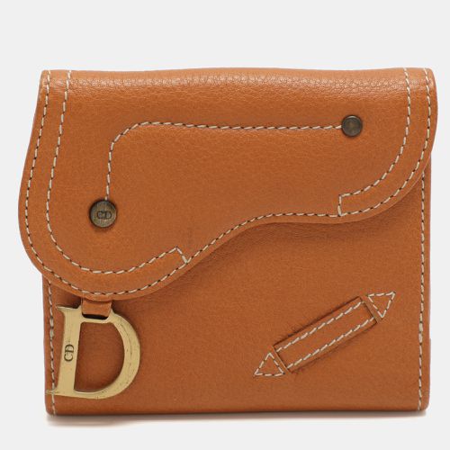 Leather Saddle Bifold Wallet - Dior - Modalova