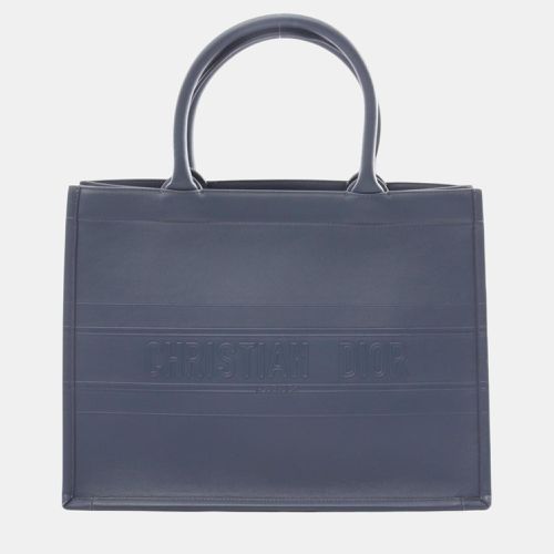 Christian Leather Book Tote Medium Bag - Dior - Modalova