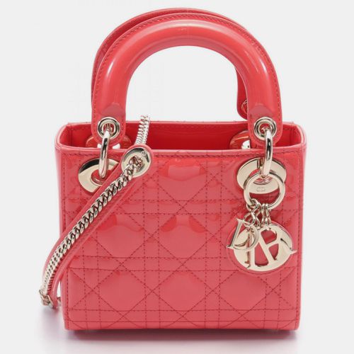 Christian Patent Leather Lady Cannage Handbag - Dior - Modalova