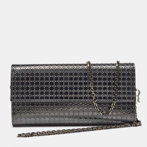 Patent Leather Micro Cannage Croisiere Wallet on Chain - Dior - Modalova