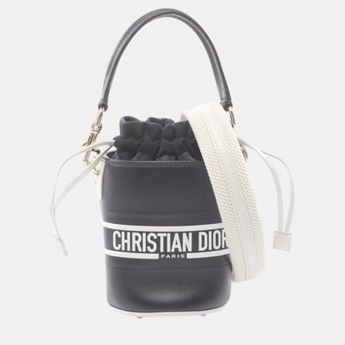 White Micro Calfskin Vibe Drawstring Satchel - Dior - Modalova