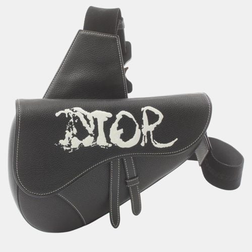 Christian Leather White X Peter Doig Saddle Bag Waist Body - Dior - Modalova