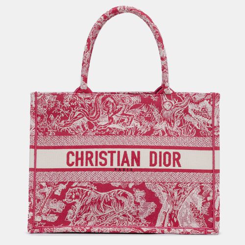 Canvas Medium Toile de Jouy Book Tote Bag - Dior - Modalova