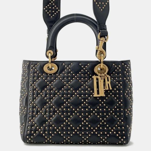 Leather Lady Studded Handbag - Dior - Modalova