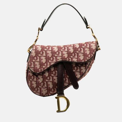 Canvas Mini Oblique Saddle Bag - Dior - Modalova