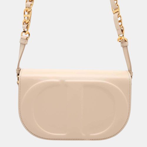 Caramel/ Box Calf Leather Cd Signature Chain Shoulder Bag - Dior - Modalova