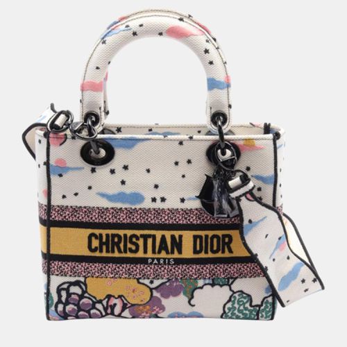 Medium Canvas Embroidered Ciel De Reve Lady D Lite - Dior - Modalova