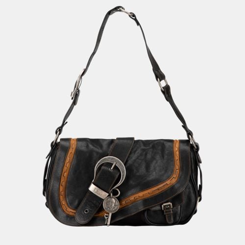 Calfskin Gaucho Double Saddle Shoulder Bag - Dior - Modalova