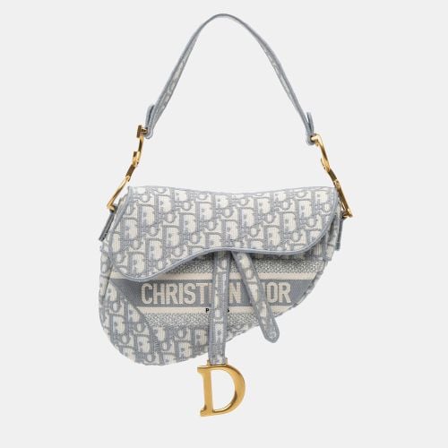 Oblique Embroidered Canvas Saddle Bag - Dior - Modalova