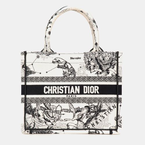 Small Canvas Embroidered Zodiac Toile De Jouy Book Tote - Dior - Modalova