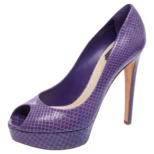 Python Peep Toe Miss Platform Pumps Size 41 - Dior - Modalova