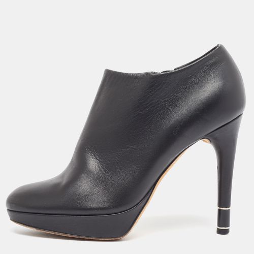 Leather Platform Ankle Booties Size 37 - Dior - Modalova