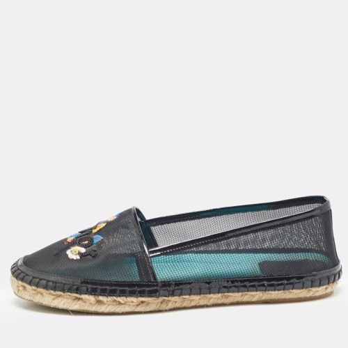 Mesh and Patent Riviera Embroidered Espadrille Flats Size 39 - Dior - Modalova