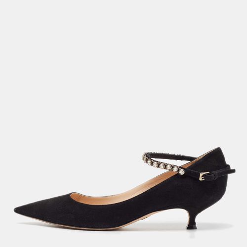 Suede Mary Jane Pumps Size 38.5 - Dior - Modalova