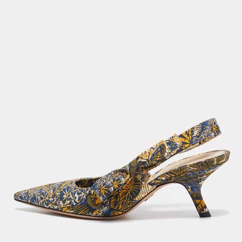 Fabric Toile De Jouy Sweet D Slingback Pumps 39 - Dior - Modalova