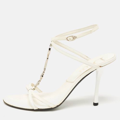 Leather Ankle Strap Sandals Size 37.5 - Dior - Modalova