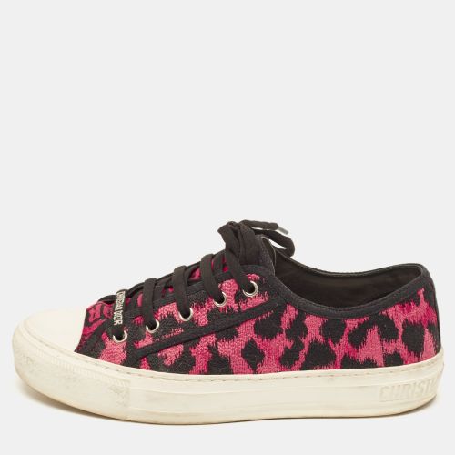 Black Leopard Print Canvas Walk'n' Sneakers Size 38 - Dior - Modalova