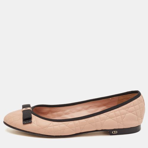 Cannage Leather Bow Ballet Flats Size 40 - Dior - Modalova