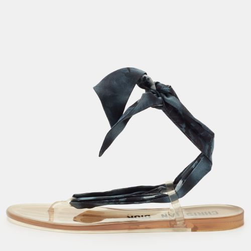 Two Tone Fabric Kaleidoscope Thong Flat Sandals Size 42 - Dior - Modalova